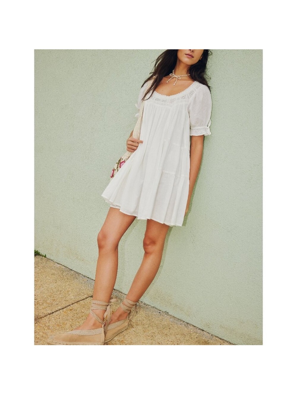 FREE PEOPLE Sandy Shores
Babydoll Dress / Ivory
